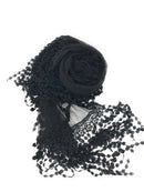Casaba Womens Formal Lace Crochet Scarves Scarf Shawl Church Bridal Fringe Sheer-Serve The Flag 8 image