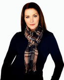 Casaba Womens Warm Winter Scarves Scarf Wraps Shawls Tri-Tone Plaid Great Gifts-Serve The Flag 2 image