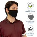 Cotton Face Mask Cloth Masks Pack for Mouth Nose Washable Reusable Double Layer Adjustable Ear Unisex-Serve The Flag 3 image