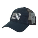 Rapid Dominance USA American Flag Text Ripstop 6 Panel Trucker Dad Caps Hats-Serve The Flag 15 image