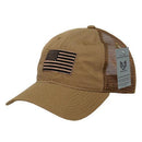 Rapid Dominance USA American Flag Text Ripstop 6 Panel Trucker Dad Caps Hats-Serve The Flag 21 image