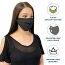 Cotton Face Mask Cloth Masks Pack for Mouth Nose Washable Reusable Double Layer Adjustable Ear Unisex-Serve The Flag 1 image