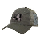 Rapid Dominance USA American Flag Text Ripstop 6 Panel Trucker Dad Caps Hats-Serve The Flag 16 image