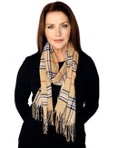 Casaba Womens Warm Winter Scarves Scarf Wraps Shawls Classic Plaid Great Gifts-Serve The Flag 2 image