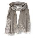 Casaba Womens Royal Elegant Formal Silk Feel Scarves Scarf Shawl Light Wrap-Serve The Flag 3 image