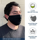 Cotton Face Mask Cloth Masks Pack for Mouth Nose Washable Reusable Double Layer Adjustable Ear Unisex-Serve The Flag 4 image