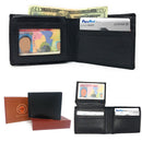 Casaba Genuine Leather Bifold Wallets Cash Slots ID Coin Key Pocket Mens Womens-Serve The Flag 1 image
