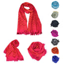 Casaba Womens Royal Elegant Formal Silk Feel Scarves Scarf Shawl Light Wrap-Serve The Flag 13 image