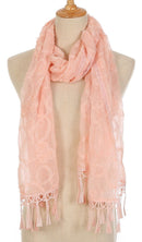 Casaba Womens Elegant Lace Scarves Scarf Shawl Formal Bridal Fringe Sheer Wrap-Serve The Flag 9 image