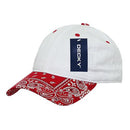 Decky Trendy Paisley Bandanna Polo 6 Panel Baseball Snapbacks Hats Caps Unisex-Serve The Flag 7 image