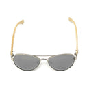 Aviator Bamboo Polarized Sunglasses Mirror Lens Driving Mens Womens With Pouch-Serve The Flag 8 image