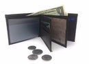 Casaba Genuine Leather Bifold Wallets Cash Slots ID Coin Key Pocket Mens Womens-Serve The Flag 19 image
