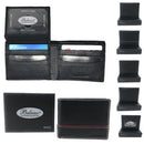 Belano RFID Blocking Real Leather Bifold Wallets for Cards ID with Box Men Women-Serve The Flag 18 image