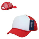 Decky Solid Two Tone 5 Panel Kids Foam Trucker Hats Caps Unisex-Serve The Flag 61 image