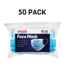Amlife Face Mask Packs Disposable 3-Ply Filter - Made in USA with Imported Fabric - Teal-Serve The Flag 7 image