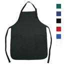 3 Pack Full Adult Size Bib Aprons With 2 Waist Pockets Plain Solid Colors Kitchen Cook Chef Waiter Crafts Garden Wholesale Lot Bulk-Serve The Flag 2 image