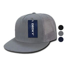 Decky Denim Material Retro Flat Bill Trucker 5 Panel Baseball Caps Hats Unisex-Serve The Flag 1 image