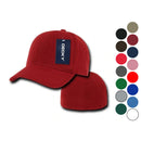 1 Dozen Decky Plain Fitted Curved Bill Baseball Hats Caps Wholesale Lot-Serve The Flag 1 image
