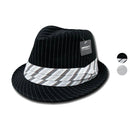 1 Dozen Decky Pinstripe Fedoras Hats Wholesale Lots-Serve The Flag 1 image