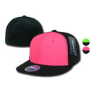 Decky Blank Retro Neon Flat Bill Flex Fit Fitted Baseball Hats Caps-Serve The Flag 1 image