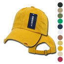 50 Lot Decky Vintage Frayed Washed Vintage Worn Look Polo 6 Panel Dad Hats Caps-Serve The Flag 1 image