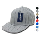 Decky Pin Striped Pinstriped Fitted Flat Bill Baseball Hats Caps-Serve The Flag 1 image