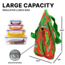 Empire Cove 2 Piece Gift Set Cactus Large Tote Bag Insulated Lunch Bag Cooler-Casaba Shop 6 image