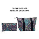 Empire Cove Womens 2 Piece Gift Set Paisley Insulated Lunch Bag Cooler Cosmetic Bag-Casaba Shop 2 image
