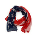 Empire Cove Patriotic USA American Flag Long Scarf Red White Scarves Shawls Wraps