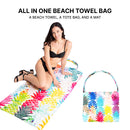 Empire Cove 2 in 1 Convertible Beach Towel Tote Bag Shoulder Bag Pool Swim  21 image