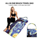 Empire Cove 2 in 1 Convertible Beach Towel Tote Bag Shoulder Bag Pool Swim  45 image