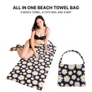 Empire Cove 2 in 1 Convertible Beach Towel Tote Bag Shoulder Bag Pool Swim  9 image