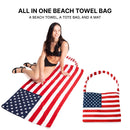 Empire Cove 2 in 1 Convertible Beach Towel Tote Bag Shoulder Bag Pool Swim  15 image