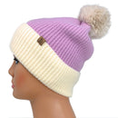 Empire Cove Winter Ribbed Knit Beanie with Faux Fur Pom Pom Hats Gifts for Her-Beanies-Empire Cove-Rust-Casaba Shop 21 image