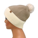 Empire Cove Winter Ribbed Knit Beanie with Faux Fur Pom Pom Hats Gifts for Her-Beanies-Empire Cove-Rust-Casaba Shop 31 image