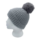 Empire Cove Winter Kids Boys Girls Cable Knit Cuff Beanie with Pom Pom-UNCATEGORIZED-Empire Cove-Beige-Casaba Shop 15 image