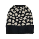 Empire Cove Winter Knit Ribbed Leopard Cuff Beanie-UNCATEGORIZED-Empire Cove-Mustard-Casaba Shop 7 image