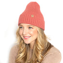 Empire Cove Womens Winter Solid Ribbed Knit Cuff Beanie Hat Soft Warm-Beanies-Empire Cove-Grey-Casaba Shop 4 image
