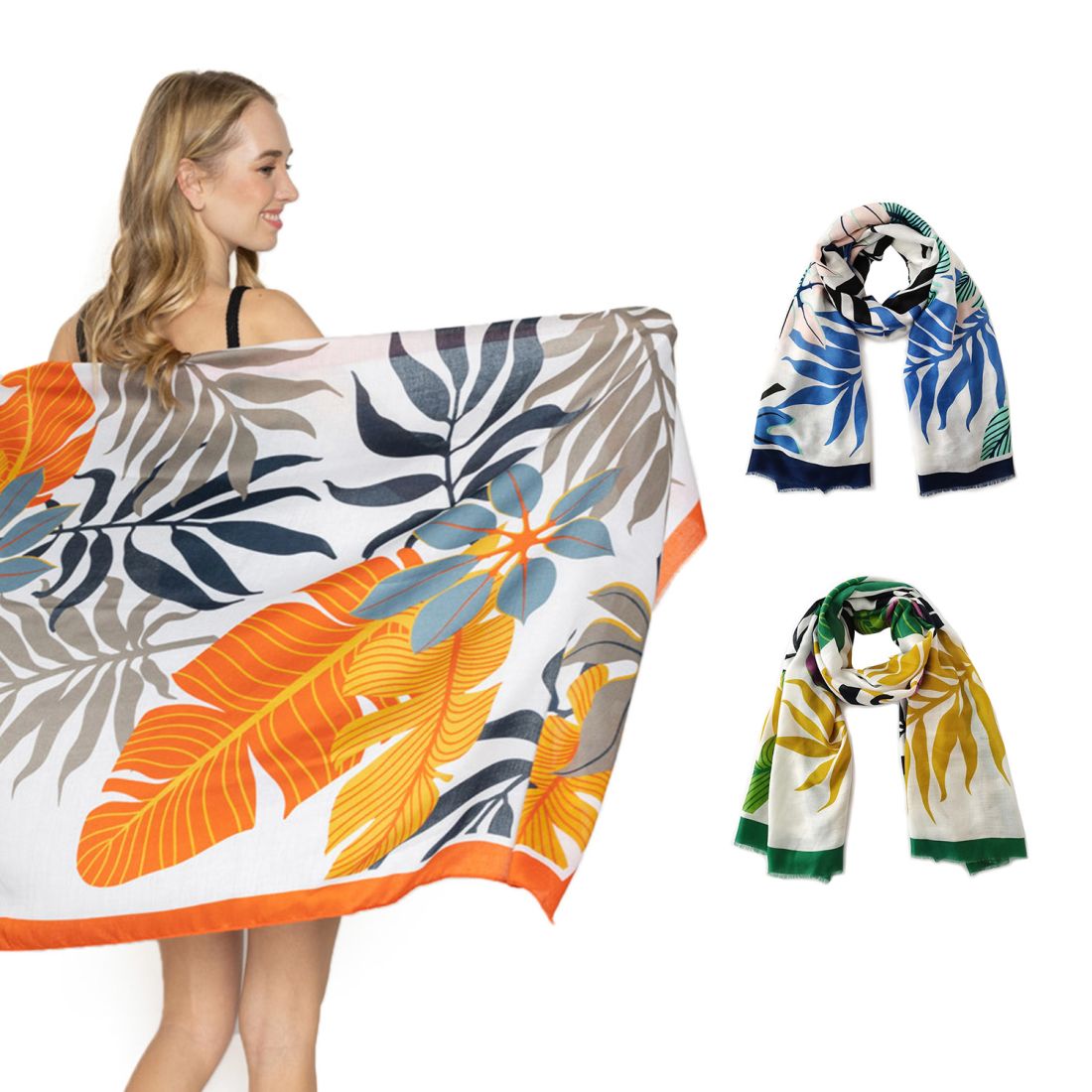 Bimba y Lola - big scarf wrap sarong beach cover - animal bird print