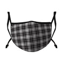 Casaba 3 Pack Face Masks Black Stylish Prints Cotton Poly Adjustable Washable Reusable Double Layer Pocket Filter-Serve The Flag 6 image
