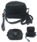 Leather Fanny Pack Waist Bag Pouch Travel Purse Organizer Shoulder Strap 6-1/2inchx4-1/2inch-Serve The Flag 1 image