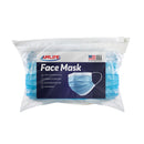Amlife 5 Pack Face Mask Protective Covering Blue 3-Ply Layer Made in USA Imported Fabric-Serve The Flag 2 image