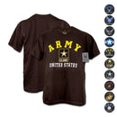 US Patriotic Military Army Air Force Marines Navy Law Enforcement T-Shirts Tees-Serve The Flag 1 image