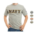 US Patriotic Military Army Navy Air Force Marines Law Enforcement Logo T-Shirts-Serve The Flag 1 image