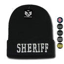 Rapid Dominance 1 Dozen Police Fire Dept Security Sheriff Border Patrol Long Cuffed Knit Beanies-Serve The Flag 1 image