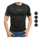 US Military Army Air Force Navy Training Workout Muscle Anti-Microbial T-Shirts-Serve The Flag 1 image