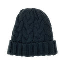 Empire Cove Womens Mens Unisex Winter Warm Solid Cable Knit Cuff Beanie-UNCATEGORIZED-Empire Cove-Black-Casaba Shop 4 image