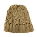 Empire Cove Womens Mens Unisex Winter Warm Solid Cable Knit Cuff Beanie-UNCATEGORIZED-Empire Cove-Black-Casaba Shop 6 image