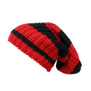 Empire Cove Slouch Long Beanie Winter Warm Knit Two Tone Womens Mens Unisex-UNCATEGORIZED-Empire Cove-Black/White-Casaba Shop 3 image