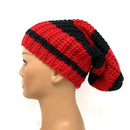 Empire Cove Slouch Long Beanie Winter Warm Knit Two Tone Womens Mens Unisex-UNCATEGORIZED-Empire Cove-Black/White-Casaba Shop 11 image
